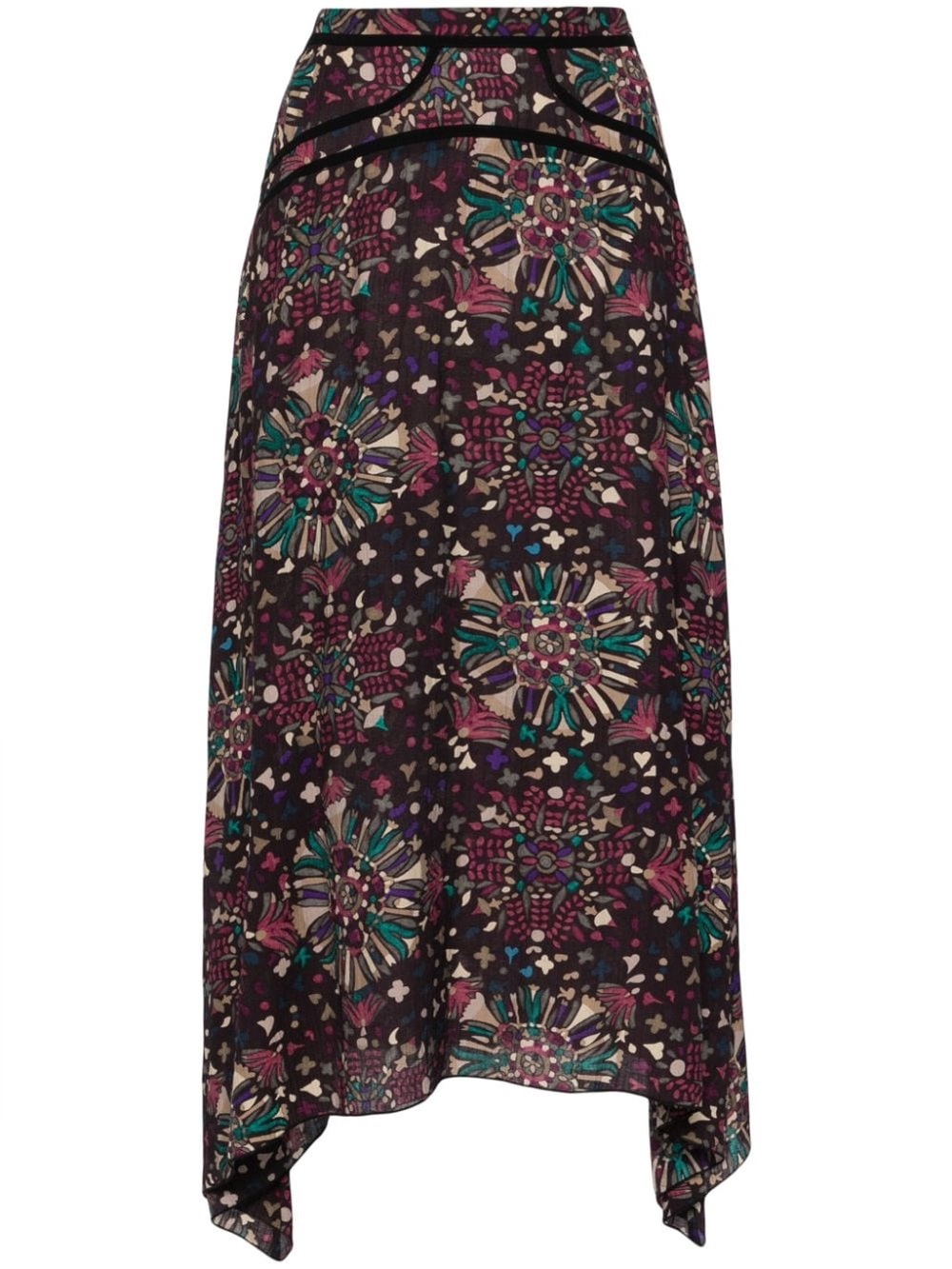ba&sh Midi Handkerchief Hem Skirt